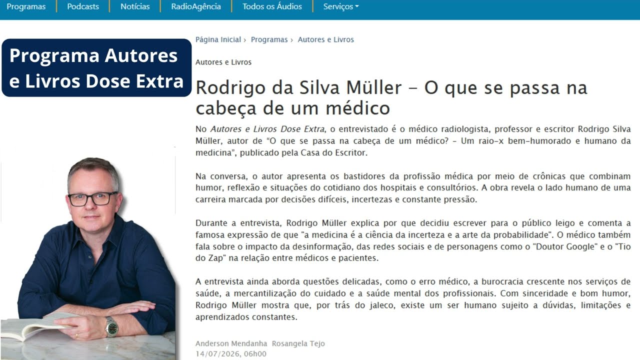 Entrevista Dr. Rodrigo Silva Müller para RÁDIO SENADO dia 14 Junho de 2026