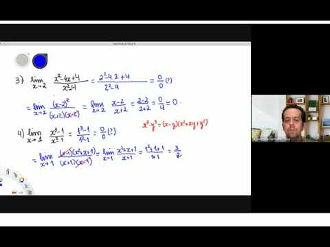 Cálculo I - 2020.1: Aula 07: Limites - Cálculos de Limites