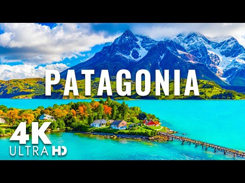 FLYING OVER PATAGONIA (4K Video UHD) - Relaxing Music With Beautiful Nature Film For Stress Relief