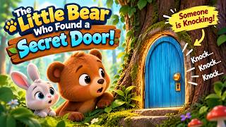 🐻🚪 The Little Bear Who Found a Secret Door! 😱 | Mystery Story for Kids | Kids Cartoon Story