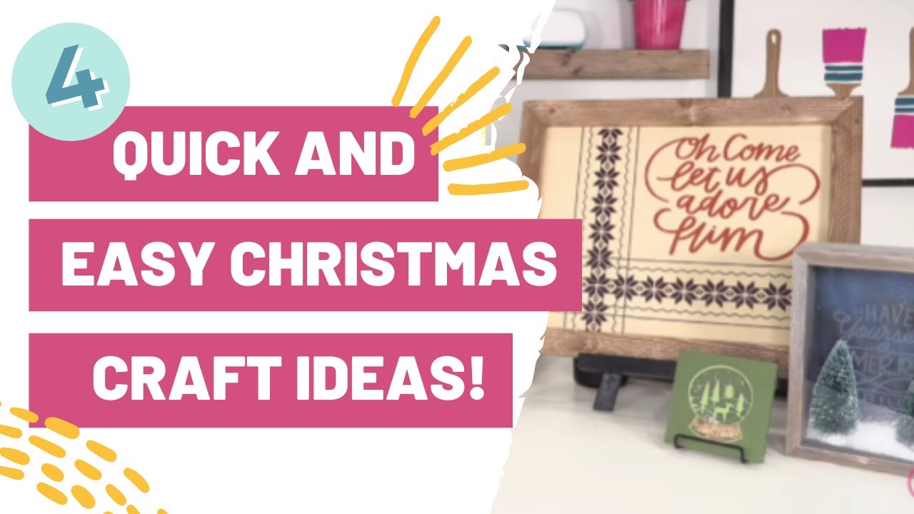 4 Quick and Easy Cricut Christmas Craft Ideas! + The EASIEST Paper Ornaments Ever!