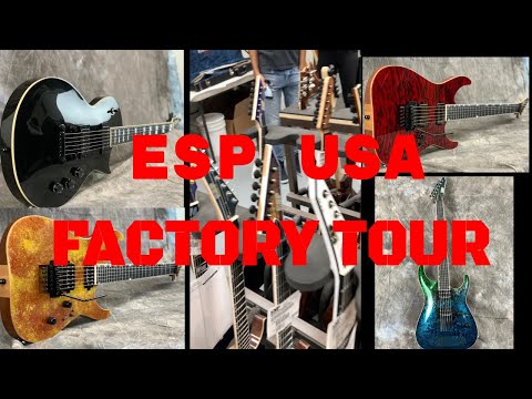 ESP USA Factory Tour with Master Builder Gil Vasquez (check out these guitars!!)