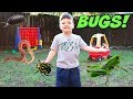 Caleb & Mommy PLAY Floor is LAVA Bug Hunt Pretend Play Game!
