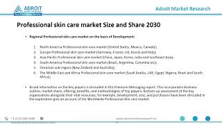 Professional skin care market : Global Forecast to 2030