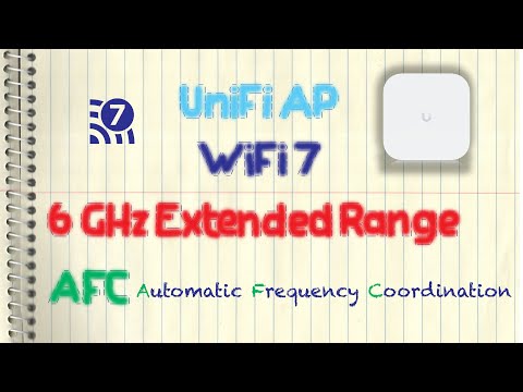 Ubiquiti UniFi Access Point - 6 GHz Extended Range, AFC (Automatic Frequency Coordination / E7)