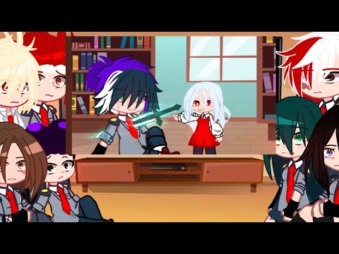 Pro Heroes Class 1-A and Lov react to  this sword // mha\bnha // Gacha Club //