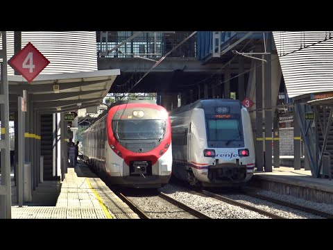 Trenes por Madrid de Norte a Sur. Renfe Cercanias, Mercancias, Media Distancia