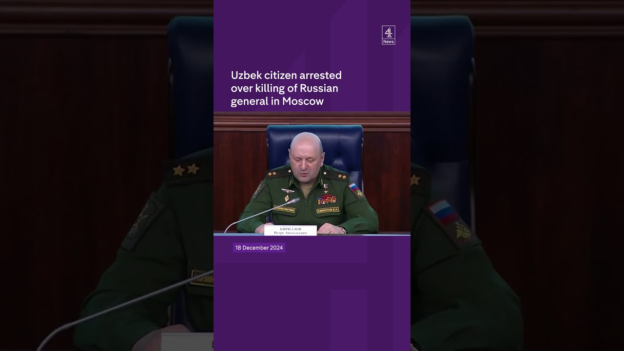 Uzbek citizen arrested over killing of Russian general in Moscow