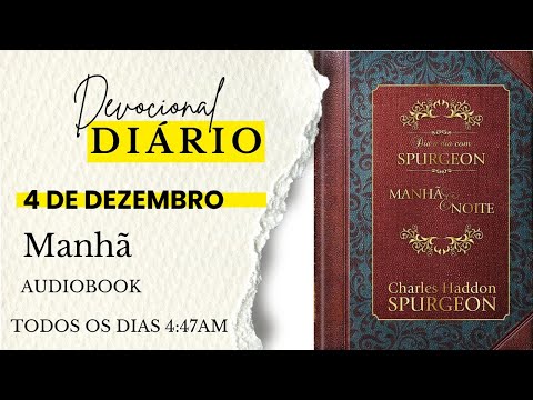 DEVOCIONAL DIÁRIO DE CHARLES SPURGEON |4 DE DEZEMBRO|MANHÃ| ATOS 18:10