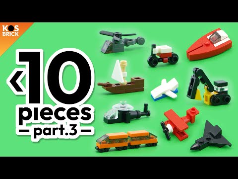 Lego Mini Vehicles Under 10 Pieces - Part 3 (Tutorial)
