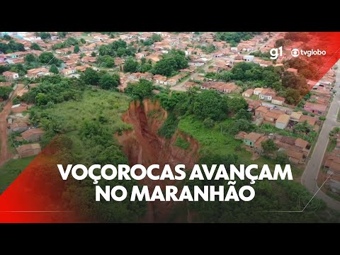 Voçorocas avançam no Oeste do Maranhão e assustam moradores; conheça o fenômeno #g1 #JN