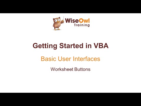 Excel VBA Online Course - 1.3.1 Worksheet Buttons
