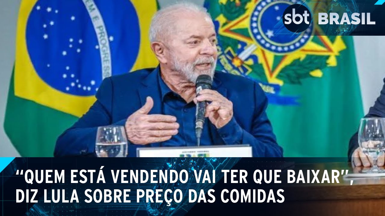 Lula sugere que população deixe de comprar alimentos caros | SBT Brasil (06/02/25)