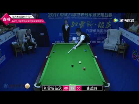 Gareth Potts VS Zhang Kunpeng - 2017 Potts Chinese 8 Ball Challenge Competition Shenyang Station