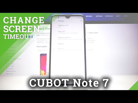 How to Change Screen Timeout on CUBOT Note 7 – Adjust Screen Timeout