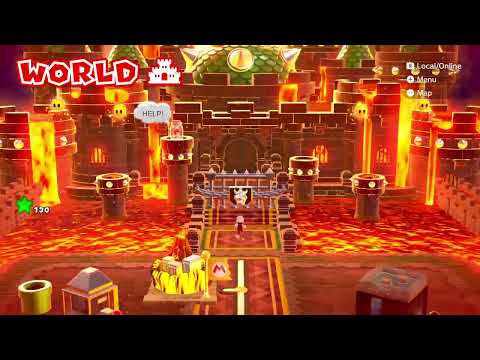 Super Mario 3D World - Unlocking Bowser's Lava Lake Keep