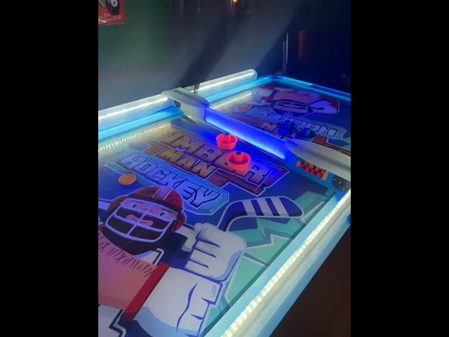 1458578 Airhockeybord – Magic Play Timberman Hockey – LED-belysning