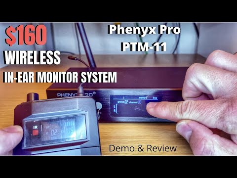 CHEAPEST Wireless In-Ear Monitor Systems on Amazon - Phenyx Pro PTM-11 Review/Demo