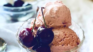 Homemade Ice Cream Without a Machine | Cherry Ice Cream