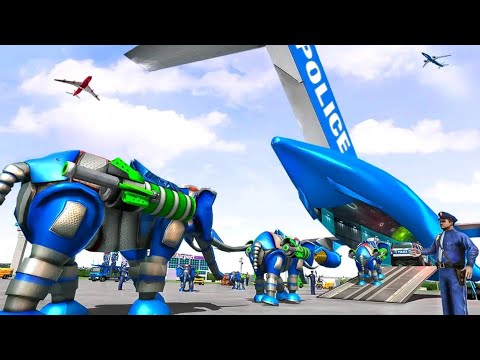 Police Elephant Robot Game: Police Transport Games Android Gameplay || Transport Game, Playlist #1
