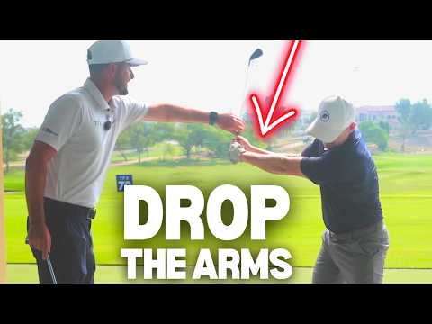 DROP THE ARMS! Downswing Sequence Drill That Instantly Improves Ball Striking