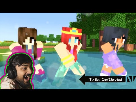 DUN DUN DANCE starring  APHMAU, MERMIA and JULIA - MINECRAFT ANIMATION - MUTAHAR laugh