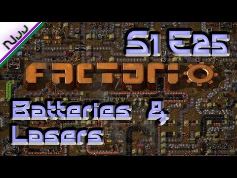 Factorio Tutorial / Lets Play - S1 E25 - How to Batteries and Laser Turrets