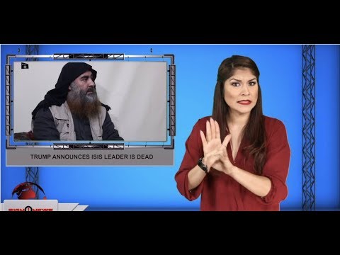 Trump announces ISIS leader is dead (ASL - 10.27.19)