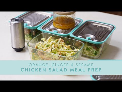 MEAL PREP Orange, Ginger and Sesame Chicken Salad