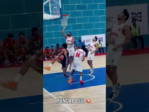 Punjab duo 💥 dominating the teams in 75th junior national #basketballball #basketball