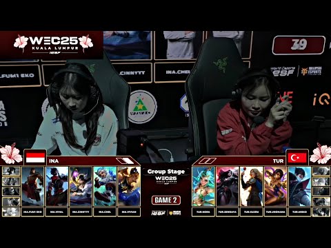 INDONESIA VS TURKEY | IESF WEC25 GROUP STAGE GAME 2 - Mobile Legends