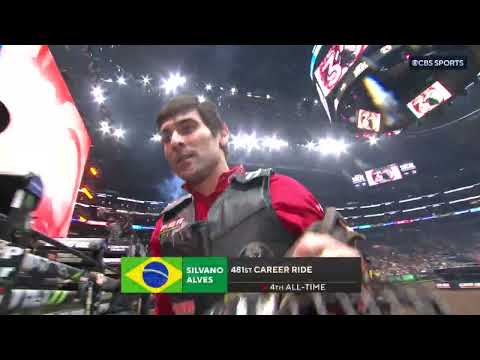 Silvano Alves rides Bubba G for 87 points (PBR)
