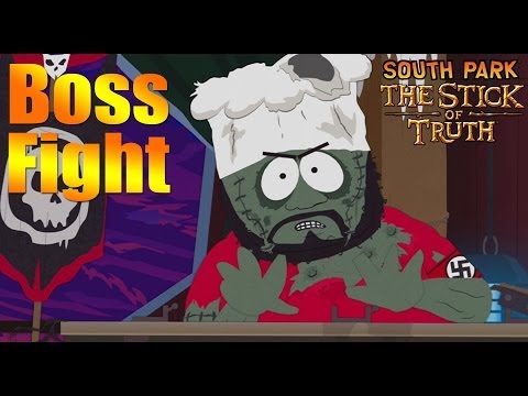 South Park The Stick of Truth Chef Boss Fight / Zombie Nazi Chef Boss Fight