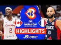 Canada 🇨🇦 vs France 🇫🇷 | J9 Highlights | FIBA Basketball World Cup 2023