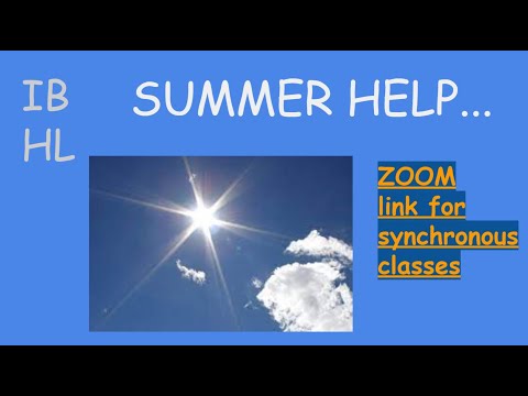 HL IB Energetics Summer Lesson