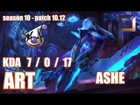 【韓国サーバー/GM/Duo Aria】RJ ART アッシュ(Ashe) VS アフェリオス(Aphelios) BOT - Patch10.12 KR Ranked【LoL】