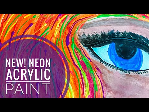 New! Neon Acrylic Paint!