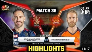 RCB vs SRH 2022 Highlights | Bangalore vs Hyderabad Highlights | SRH vs RCB Highlights #rcbvssrh