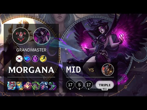Morgana Mid vs Twisted Fate - KR Grandmaster Patch 11.8