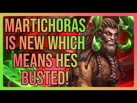 New Hunter Martichoras and Surprise, He is Busted! - Smite Martichoras ADC Gameplay