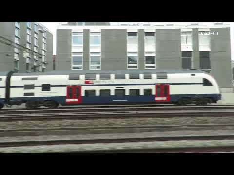 Zug Mitfahrt Niederweningen - Rapperswil , Zürich Hardbrücke - Zürich HB ,Train ride, Viagem de trem