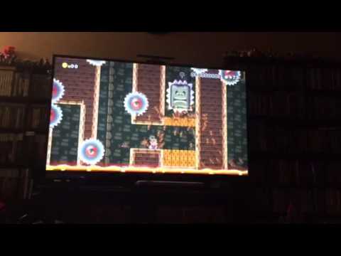 Super Mario Maker - Super Meat Bros Level - 48 Seconds