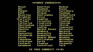 Turf-Form for the BBC Micro