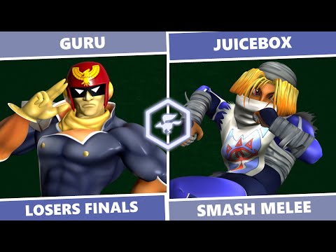 Birdbrained 3: Losers Finals - Guru (Captain Falcon) Vs. Juicebox (Sheik) SSBM