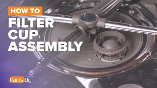 How to Replace Upper Filter Cup Assembly (part # W10872845) on Your Whirlpool Dishwasher