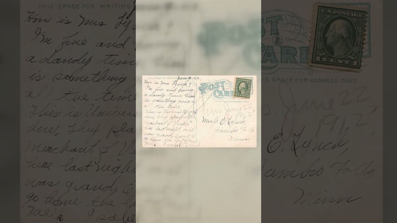 Broad Street, Mankato, Minn, Divided Back Postcard, 1912 Video