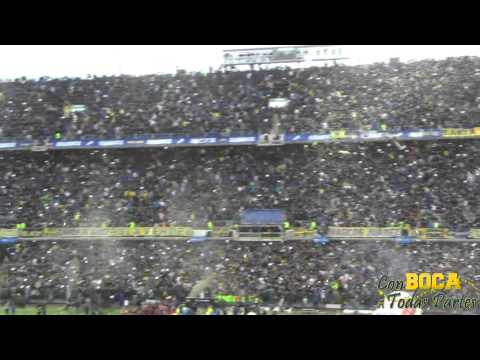 "RECIBIMIENTO Boca mi buen amigo / BOCA-RIVER 2015" Barra: La 12 &bull; Club: Boca Juniors