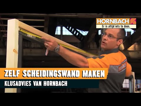 Scheidingswand maken met HORNBACH