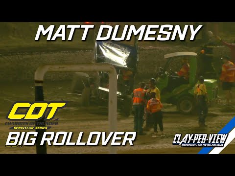 Sprintcars | Matt Dumesny Rollover - Darwin - 18th Aug 2023 | Clay-Per-View