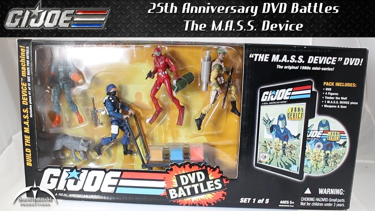 GI Joe 25th Anniversary M.A.S.S. Device DVD Battles Unboxing and Review